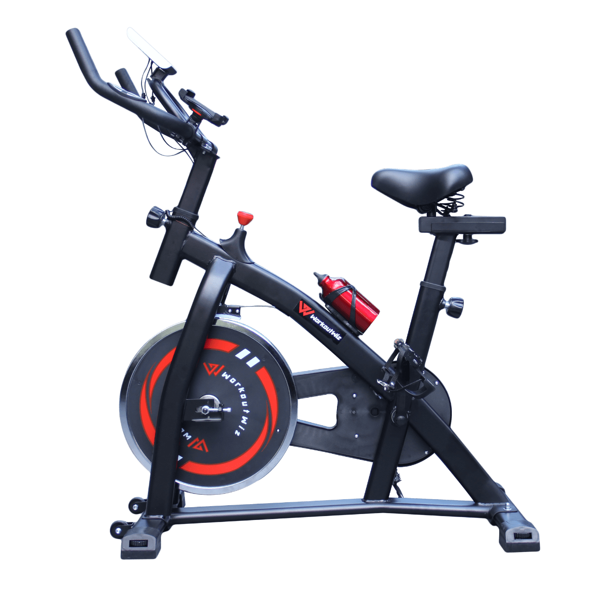 Spin bike 2024 phone holder