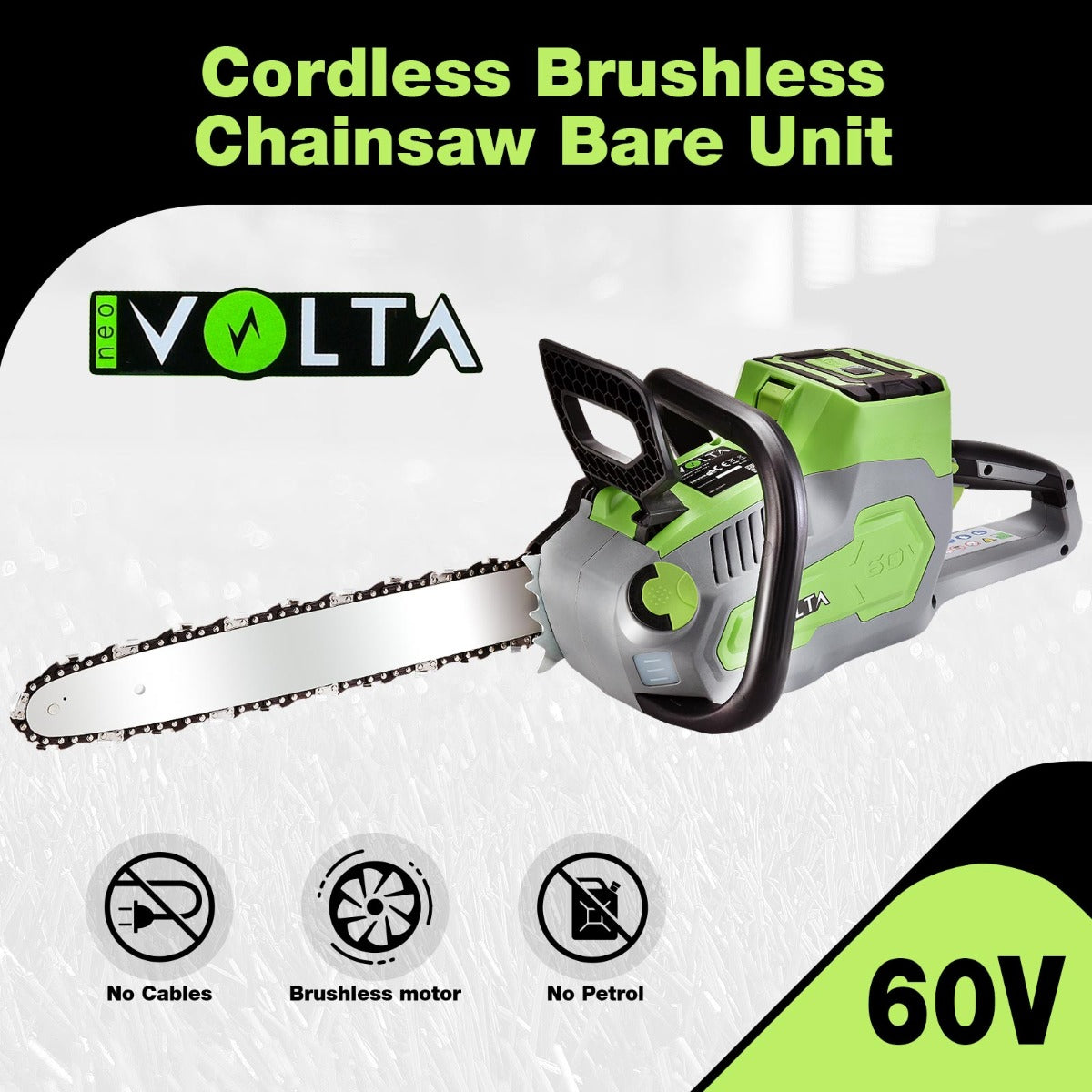Neovolta 60V Brushless Cordless Chainsaw Tool Only