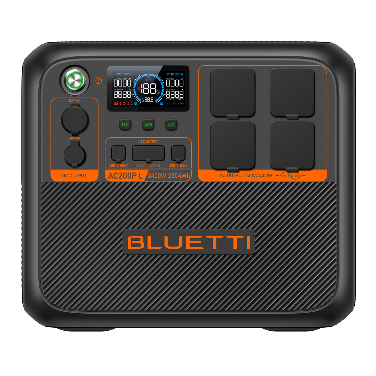 Bluetti BLUETTI AC200PL Portable Power Station | 2,400W 2,304Wh