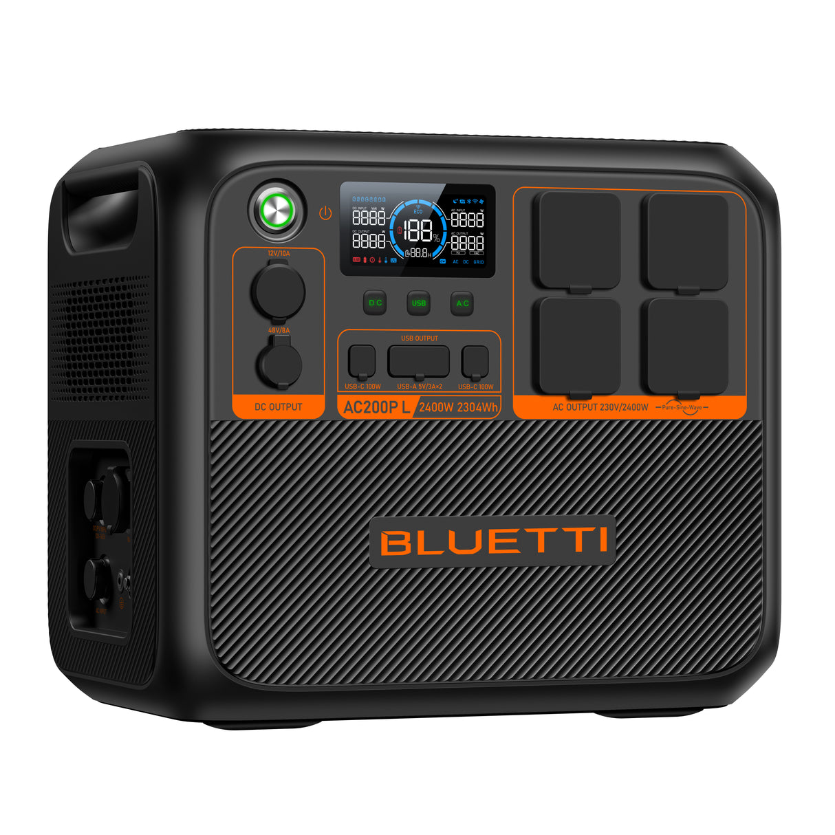 Bluetti BLUETTI AC200PL Portable Power Station | 2,400W 2,304Wh