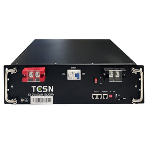 TCSN 5120Wh 51.2V 100Ah LiFePO4 Battery Module