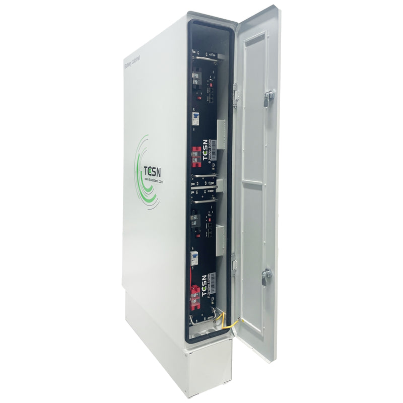 TCSN Battery Cabinet for 5120Wh 51.2V 100Ah LiFePO4 Battery Module
