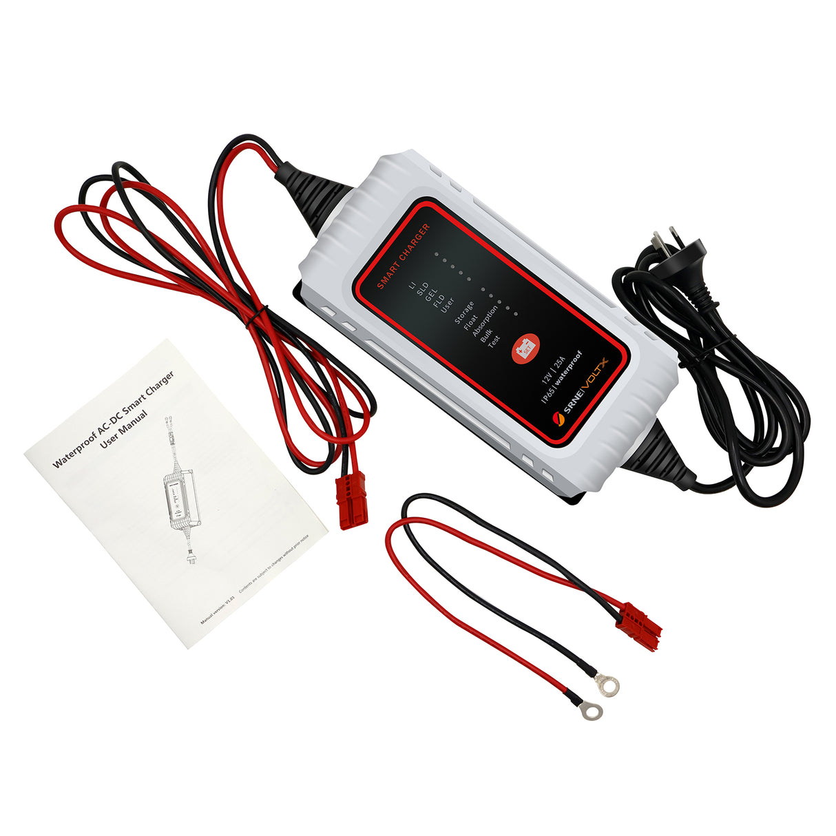 VoltX SRNE 25A AC LiFePO4 Battery Charger