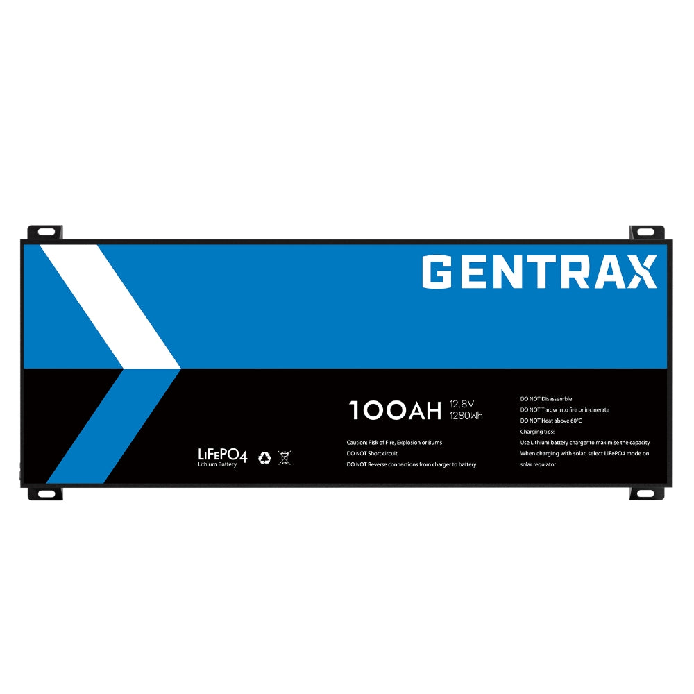 Gentrax 12V 100Ah Blade Lithium LiFePO4 Battery