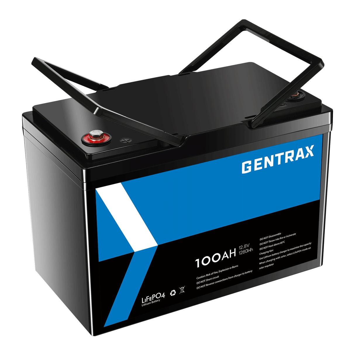 Gentrax 12V 100Ah Lithium LiFePO4 Battery