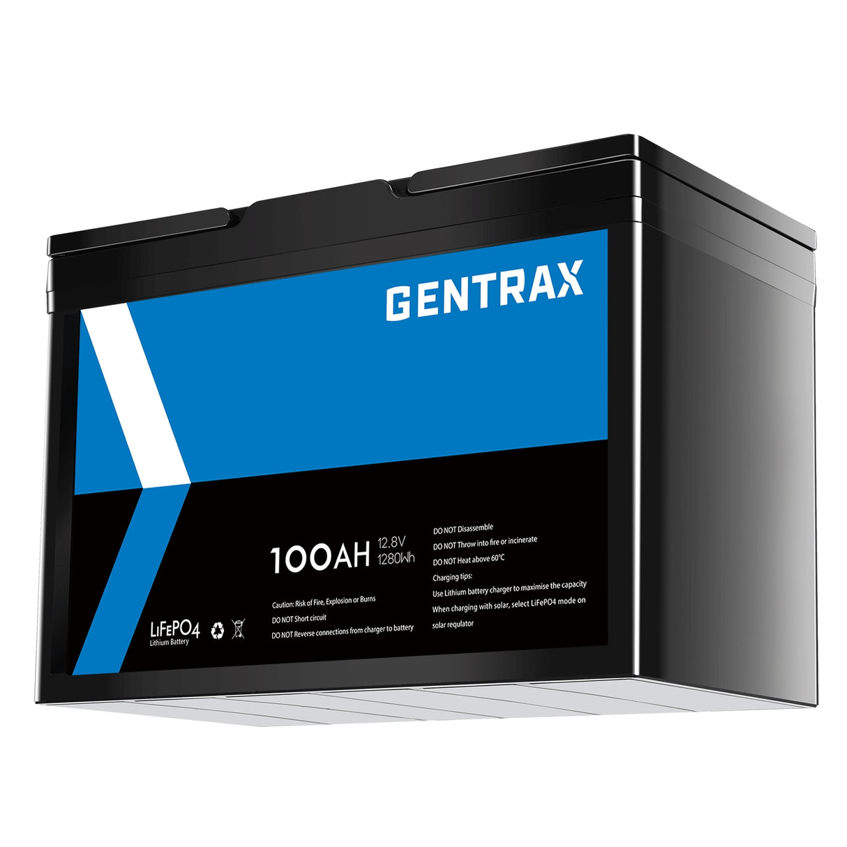 Gentrax 12V 100Ah Lithium LiFePO4 Battery