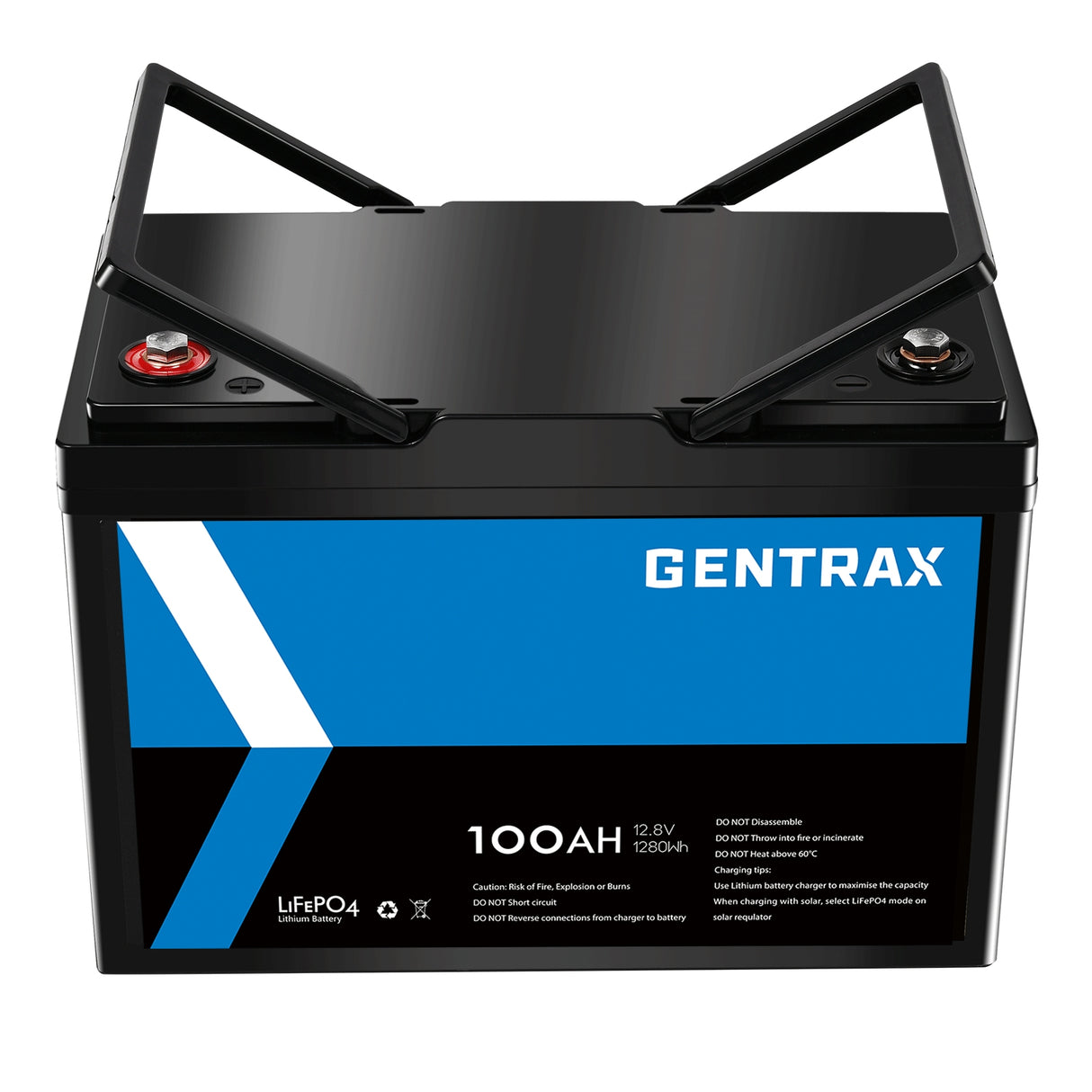 Gentrax 12V 100Ah Lithium LiFePO4 Battery