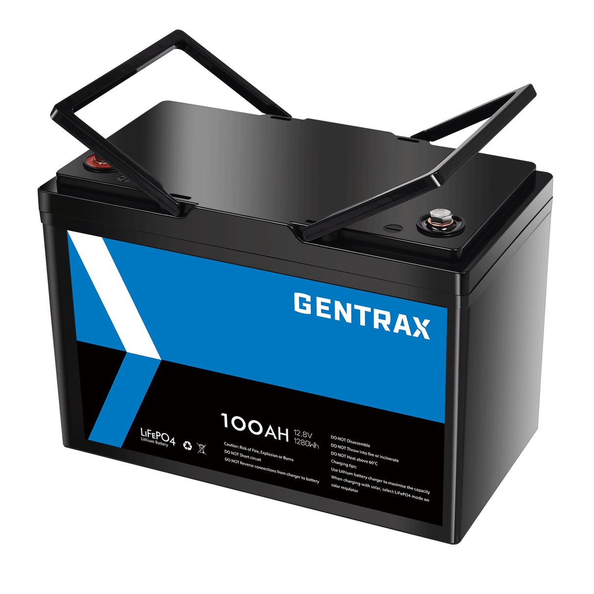 Gentrax 12V 100Ah Lithium LiFePO4 Battery
