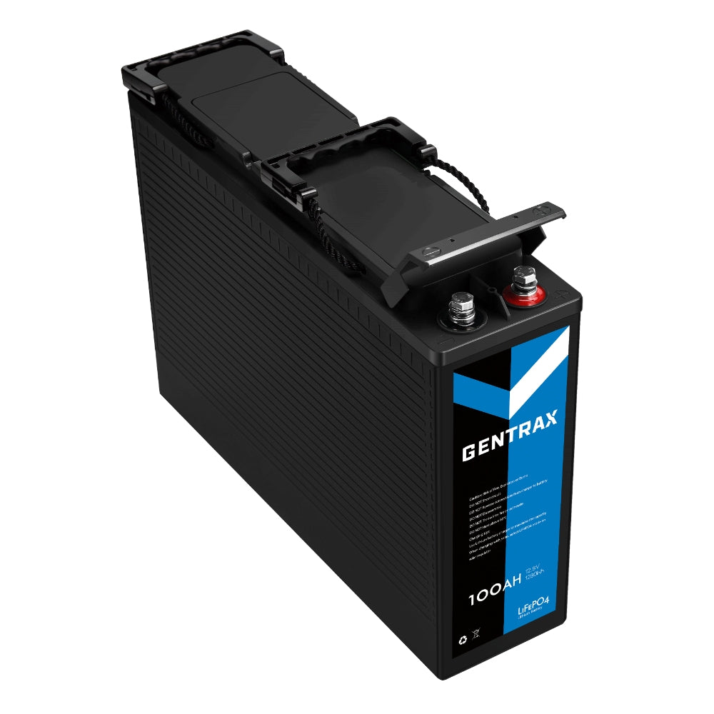 Gentrax 12V 100Ah Slim Lithium LiFePO4 Battery