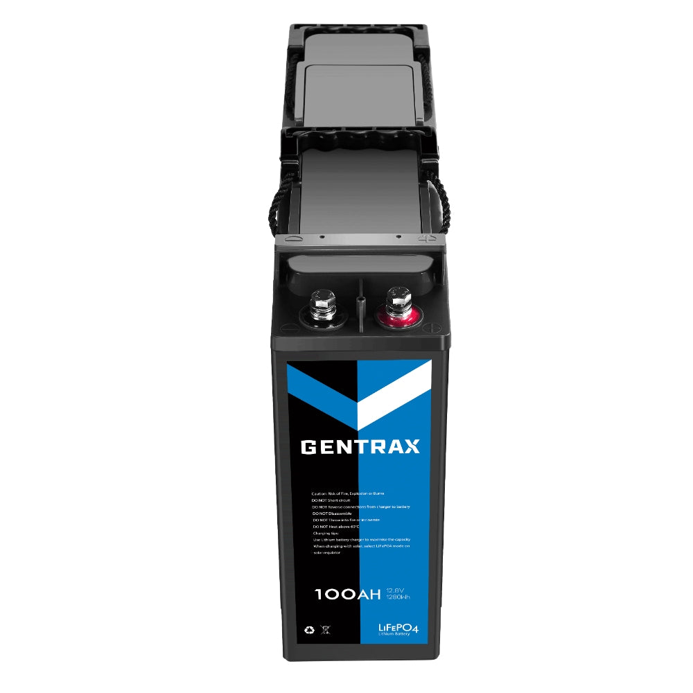 Gentrax 12V 100Ah Slim Lithium LiFePO4 Battery