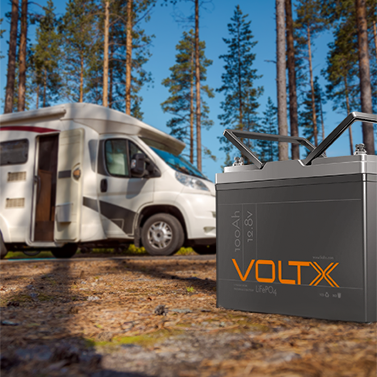 VoltX 12V 100Ah Lithium LiFePO4 Battery