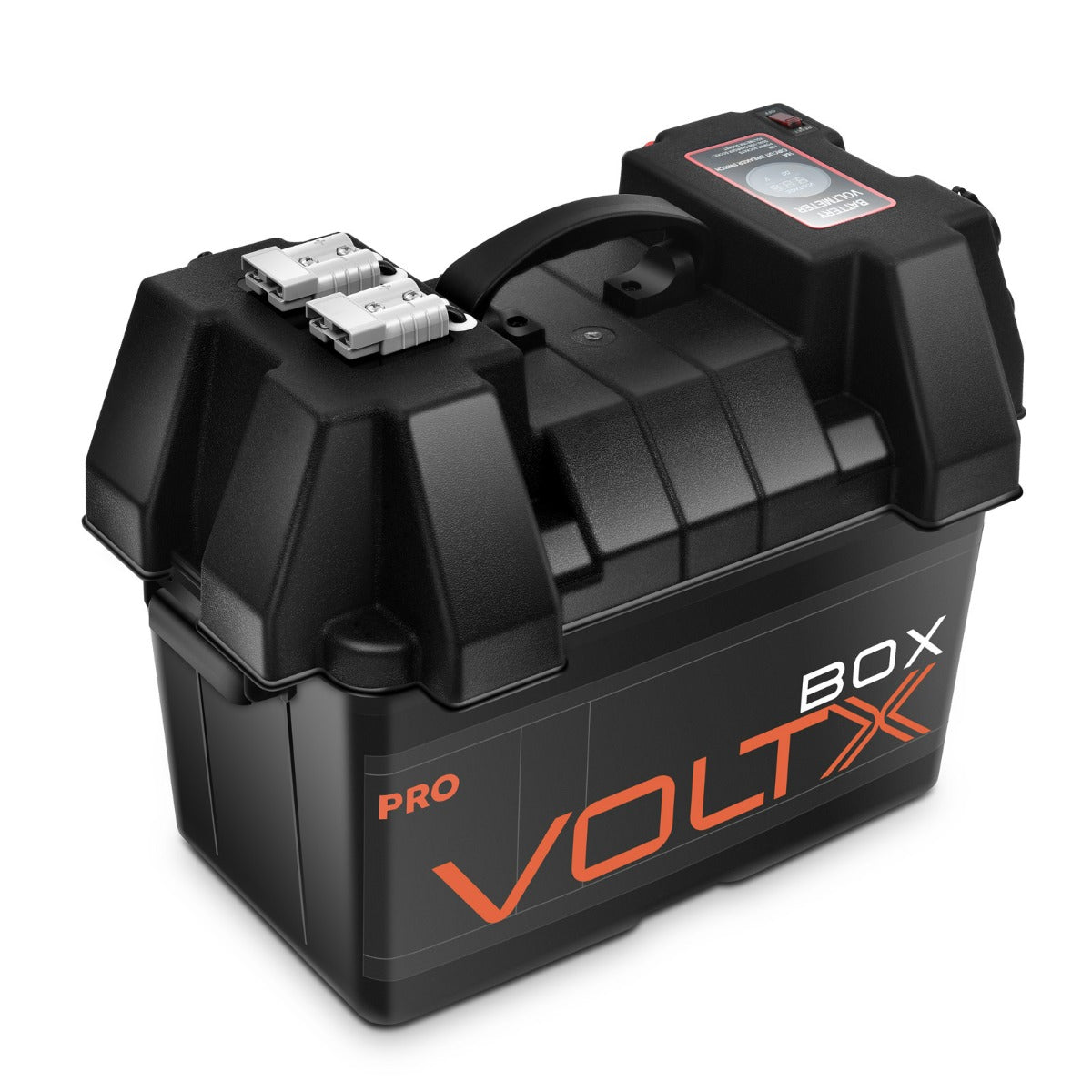 VoltX 12V Battery Box Pro with Dual USB & Cig Socket