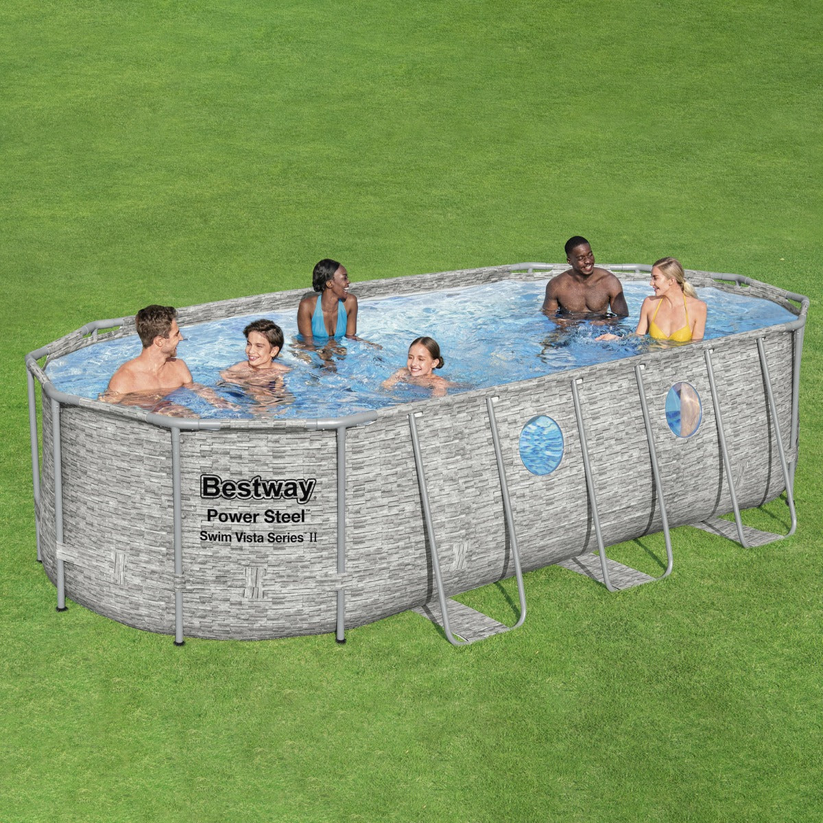 Bestway Power Steel™ Above Ground Swimming Pool Pump 5.49 m x 2.74 m x 1.22 m