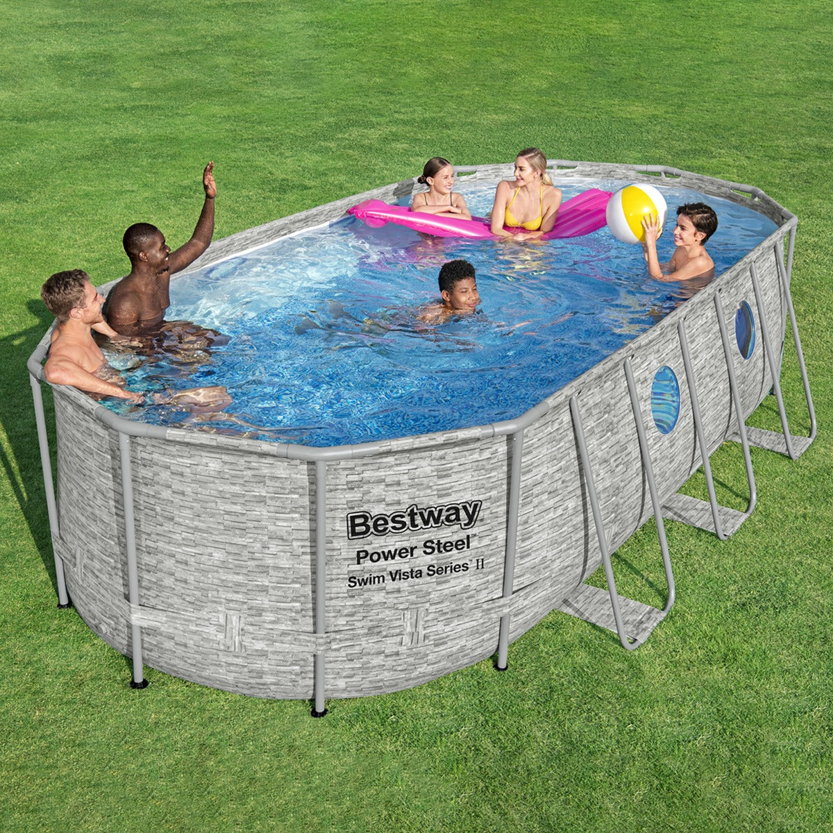 Bestway Power Steel™ Above Ground Swimming Pool Pump 5.49 m x 2.74 m x 1.22 m