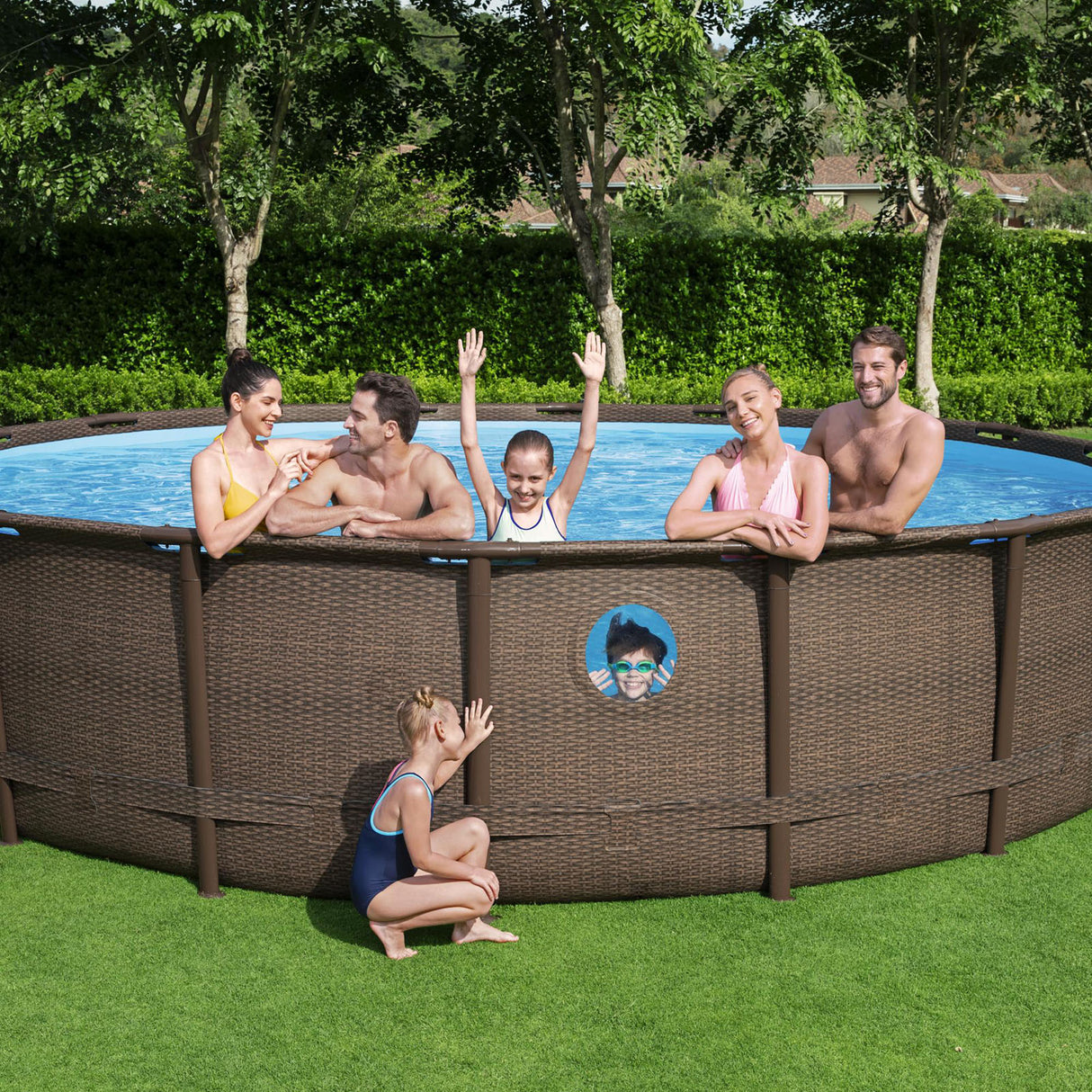 Bestway Power Steel™ Round Above Ground Swimming Pool Kit - 4.88m x 1.22m