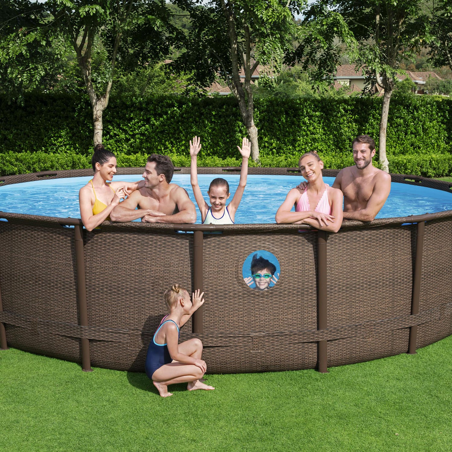 Bestway Power Steel™ Round Above Ground Swimming Pool Kit - 4.88m x 1.22m