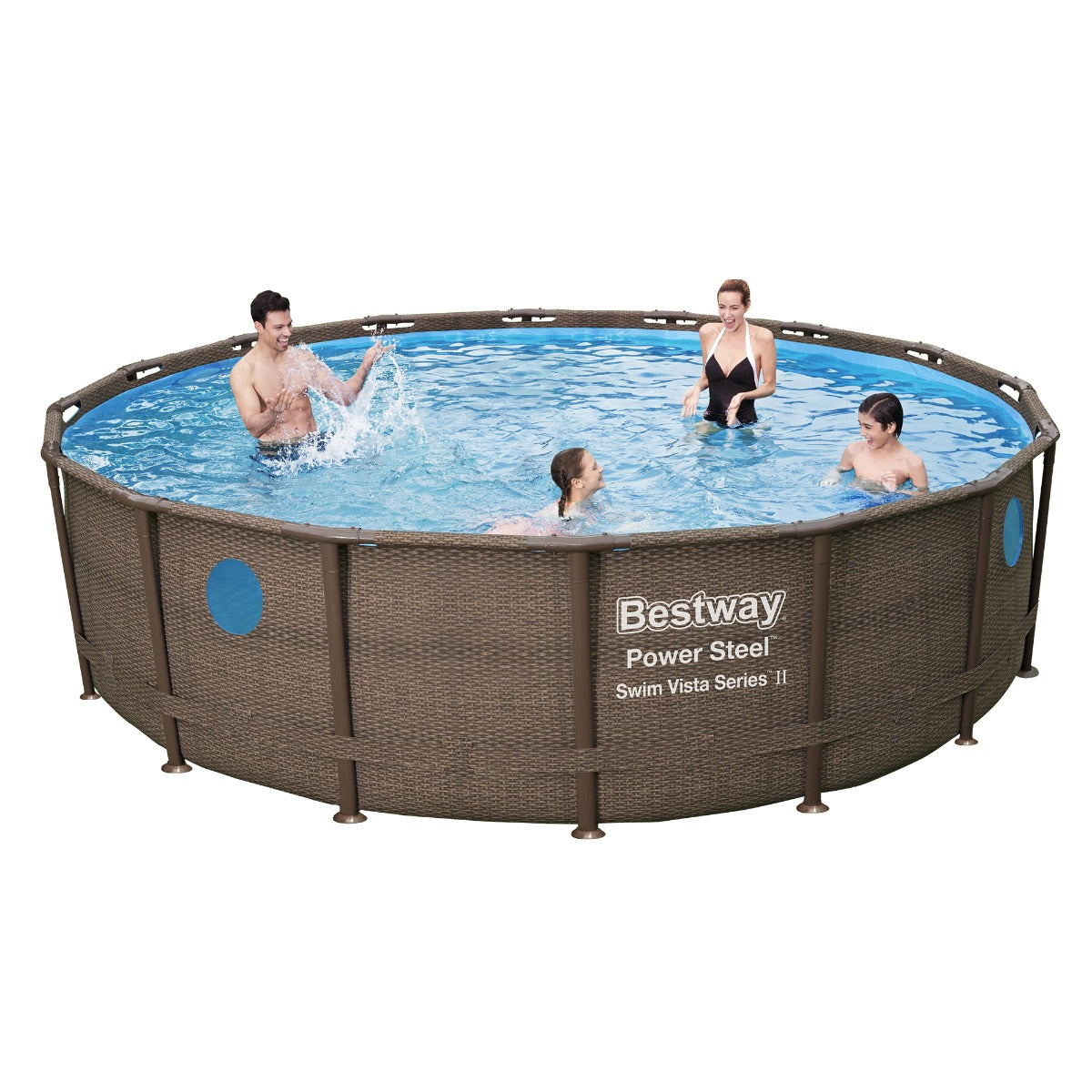 Bestway Power Steel™ Round Above Ground Swimming Pool Kit - 4.88m x 1.22m