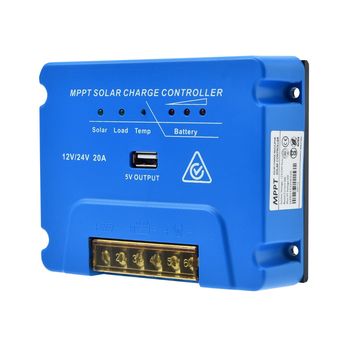 Solar Charge Controller 20A 12V/24V MPPT