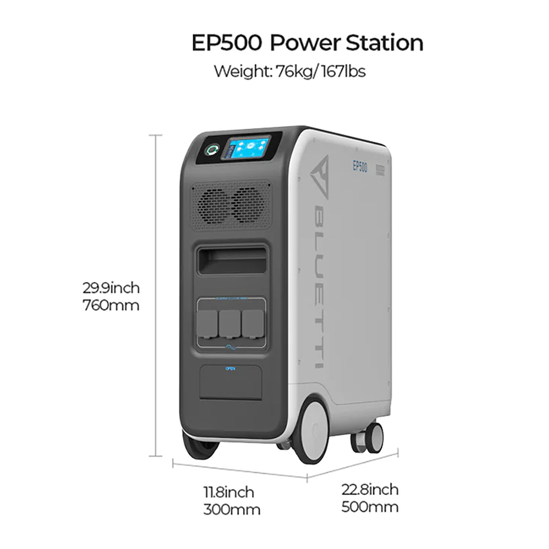 Bluetti EP500 Solar Power Station