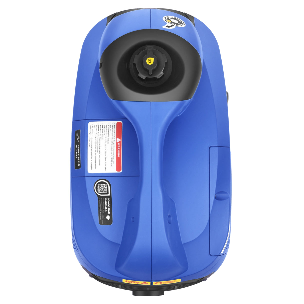 Gentrax GT3500 Inverter Generator – Fuel Tank View – 5.7 L Capacity for 4.1 hr Runtime