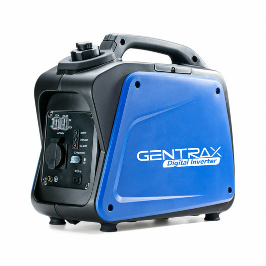 GenTrax 1.2kW Max 1.0KW Rated Pure Sine Wave Petrol Inverter Camping Generator