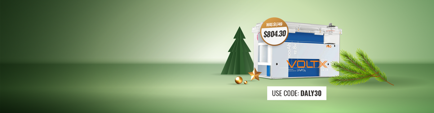 VoltX 12V 100Ah Bluetooth Daly LiFePO4 Battery