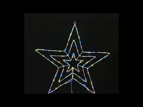 Stockholm Christmas Lights Solar Tubelight 3in 1 Flashing LED Multi Color Decor