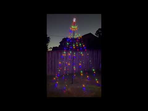 Stockholm Christmas Lights Xmas Tree Fairy Teepee Tree Star 3m Multi Color LED