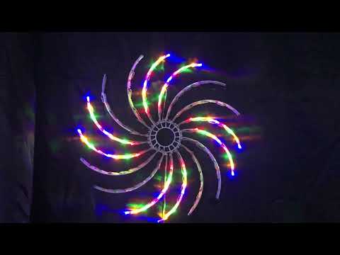 Stockholm Christmas Lights LED Spinning Light 100pc Multicolour Flashing Diameter 50cm