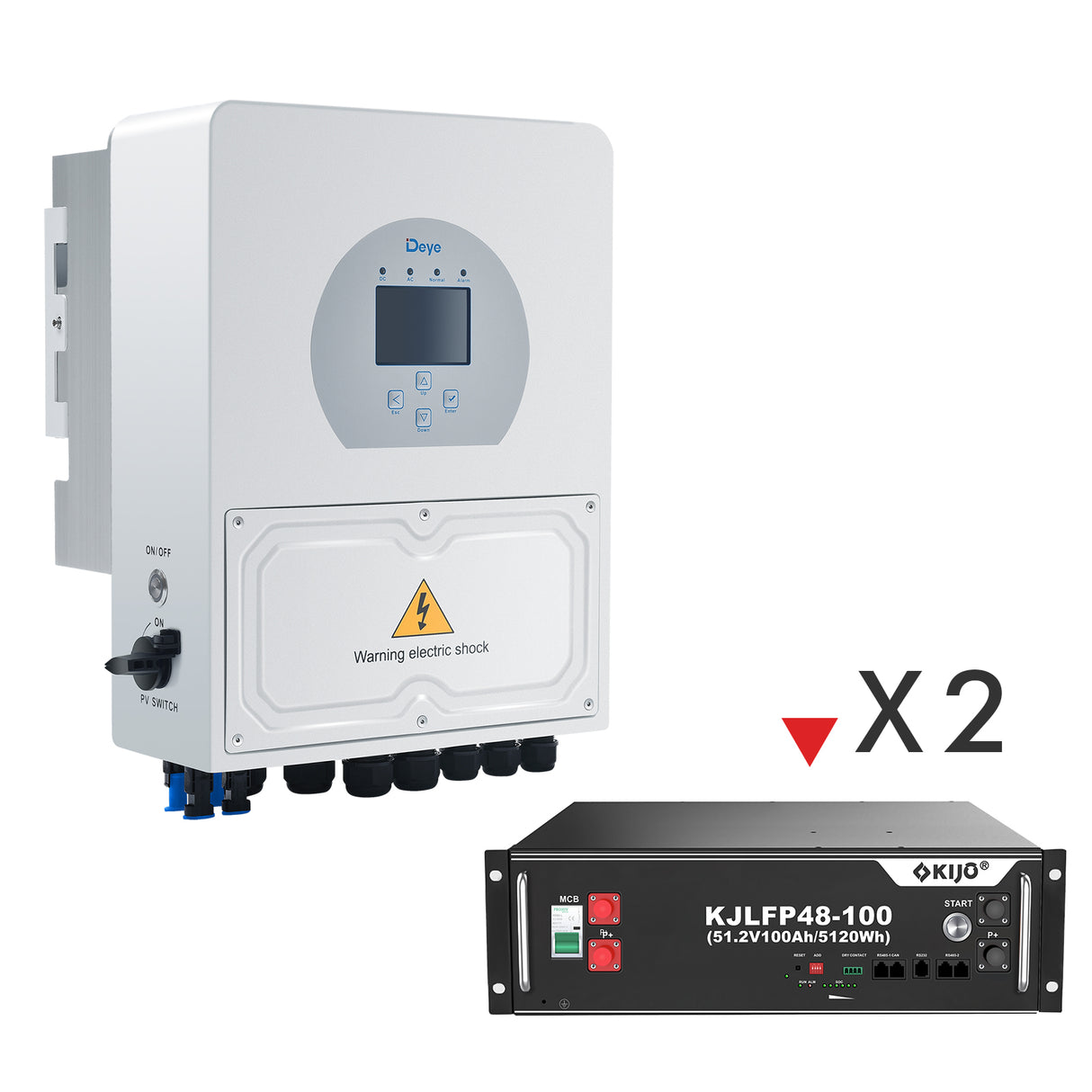 BUNDLE DEAL - Deye 5KW Hybrid Solar Inverter MPPT