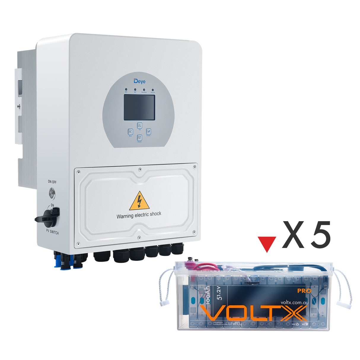 BUNDLE DEAL - Deye 6KW Hybrid Solar Inverter MPPT