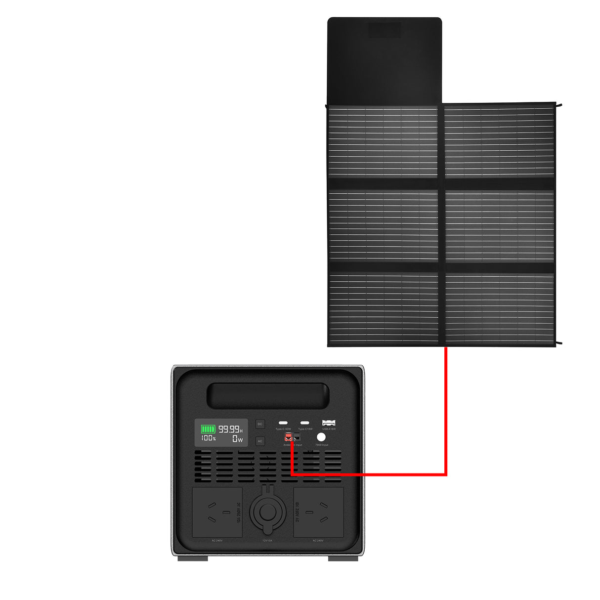 BUNDLE DEAL - VoltX M2000 Power Station + 12V 200W Folding Solar Panel