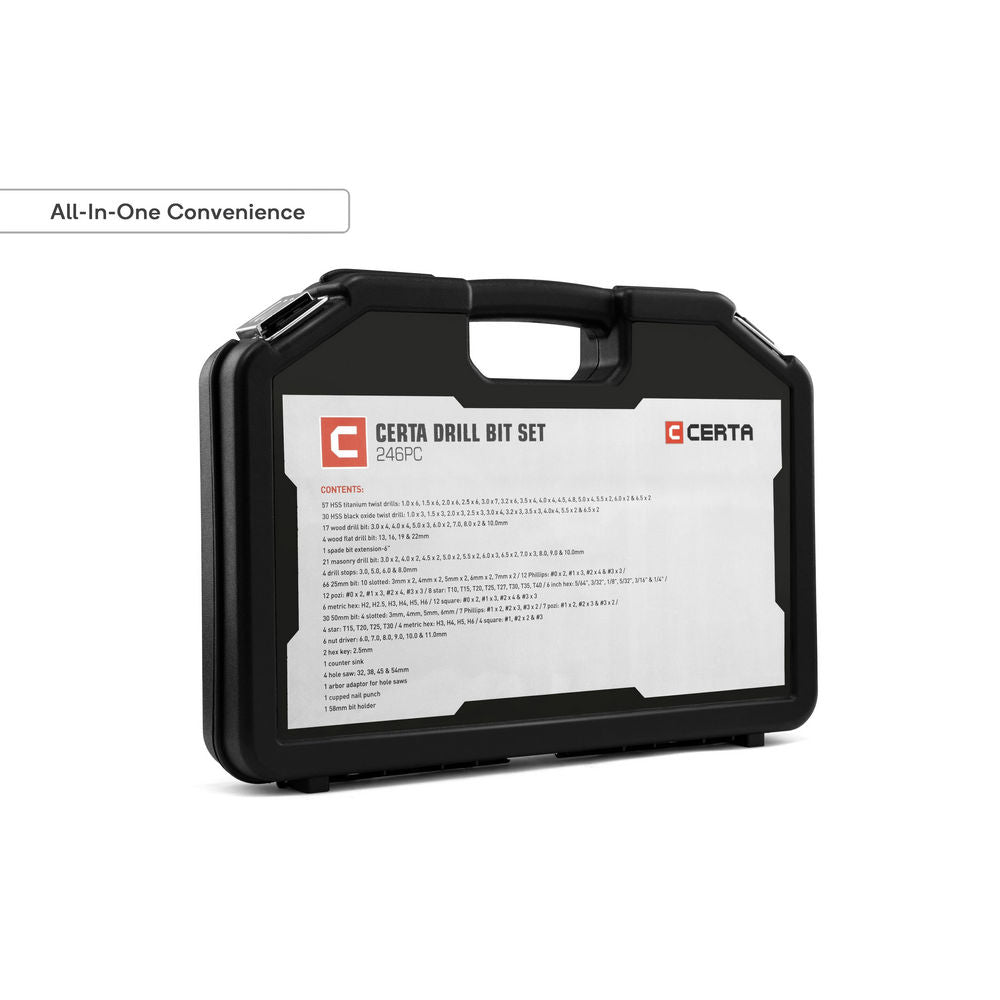 Certa 246 Piece Drill Bit Set