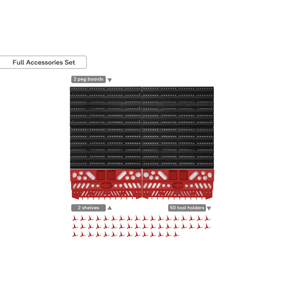 Certa 54 Bin Wall Mounted Rack Storage