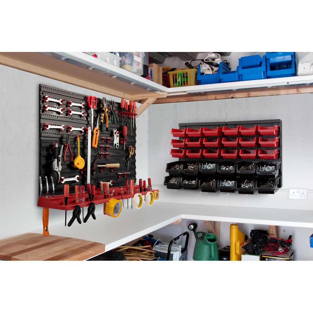 Certa 54 Bin Wall Mounted Rack Storage