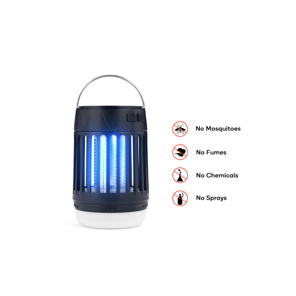 Komodo USB Solar Rechargeable Portable Mosquito Zapper Lantern