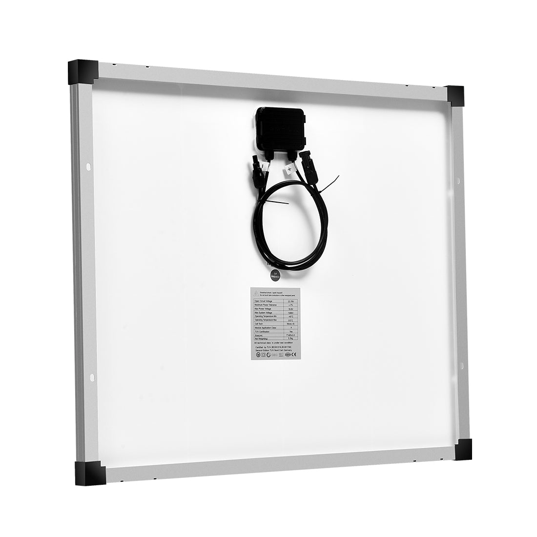 VoltX 12V 100W Fixed Solar Panel