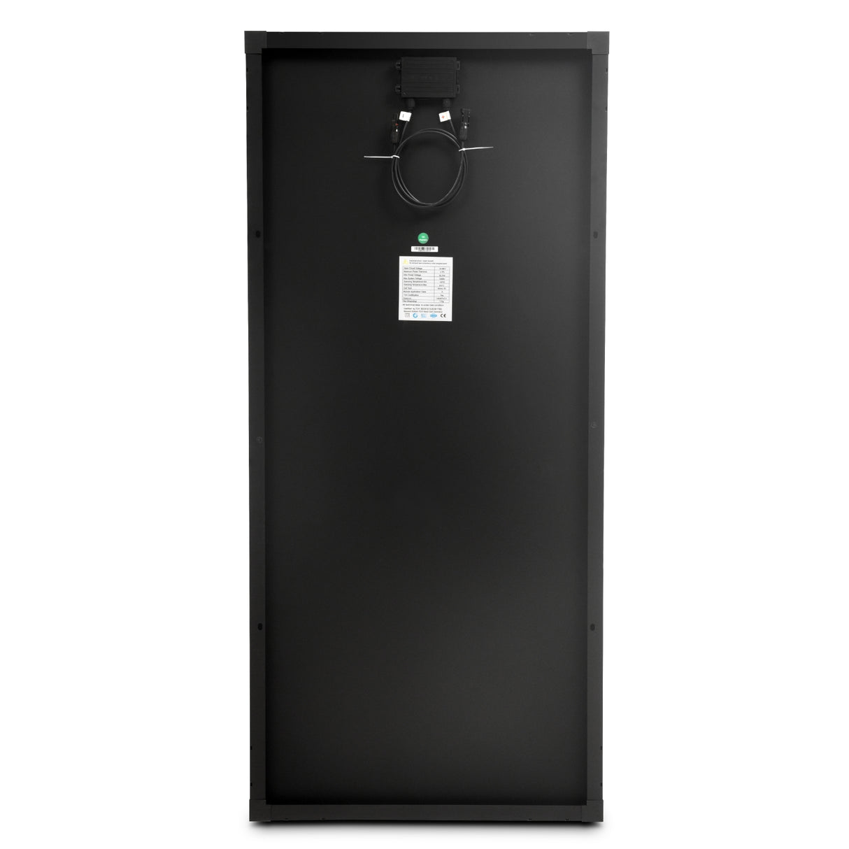 VoltX 12V 200W Fixed Solar Panel Black Frame