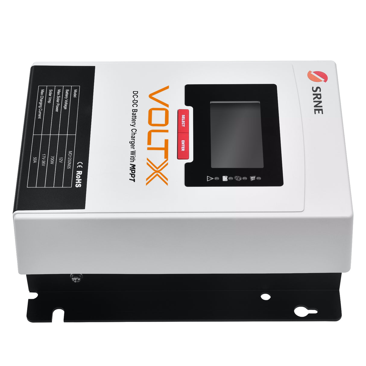 VoltX SRNE 12V 50A DC-DC MPPT LiFePO4 Battery Charger with Bluetooth