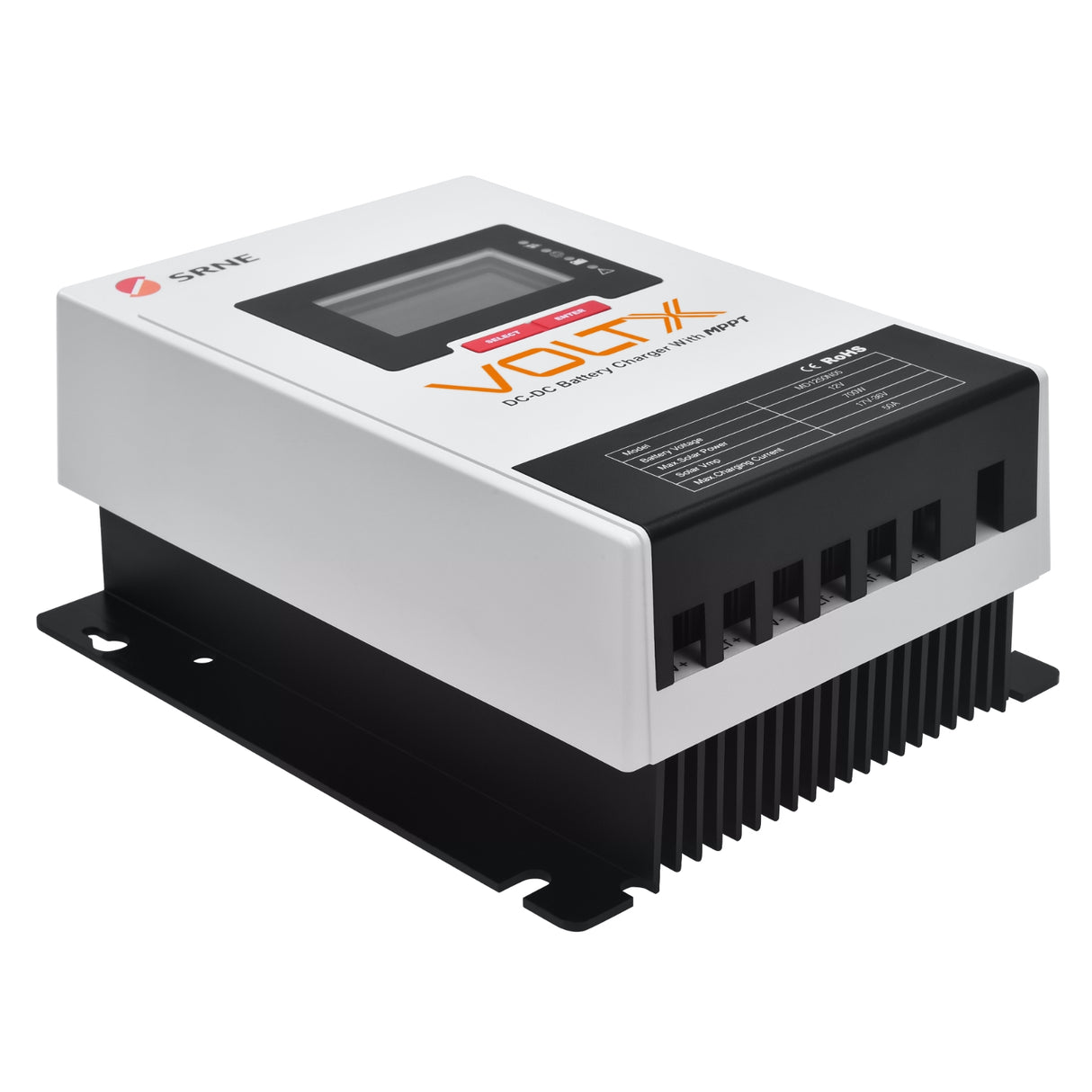 VoltX SRNE 12V 50A DC-DC MPPT LiFePO4 Battery Charger with Bluetooth
