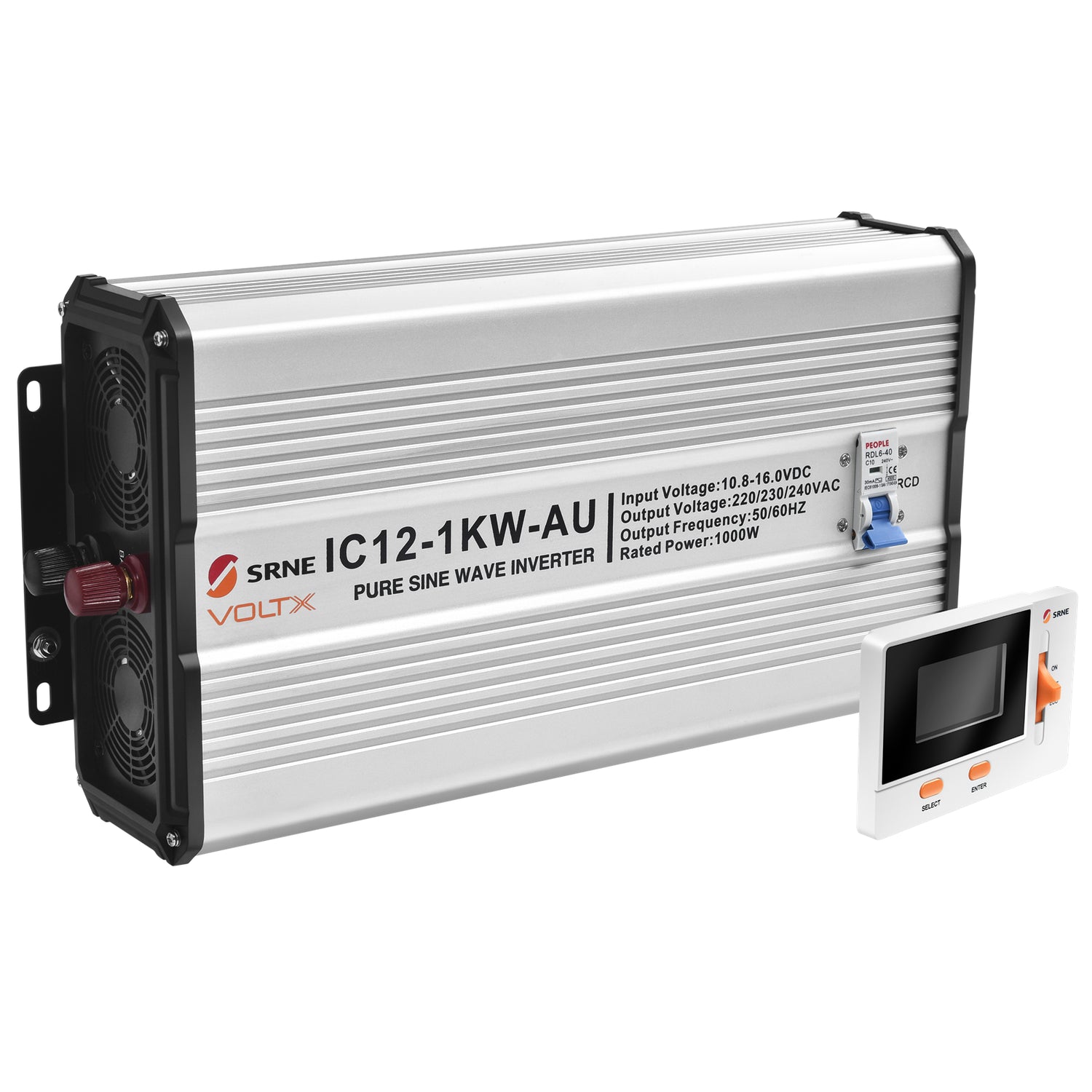 VoltX 12V 1KW Pure Sine Wave Inverter + FREE VoltX Inverter LCD Display