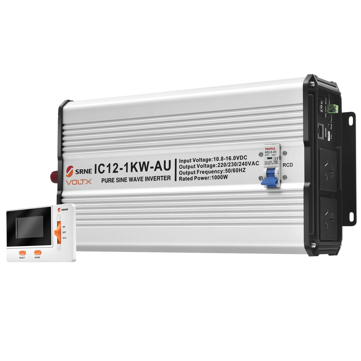 VoltX 12V 1KW Pure Sine Wave Inverter + FREE VoltX Inverter LCD Display