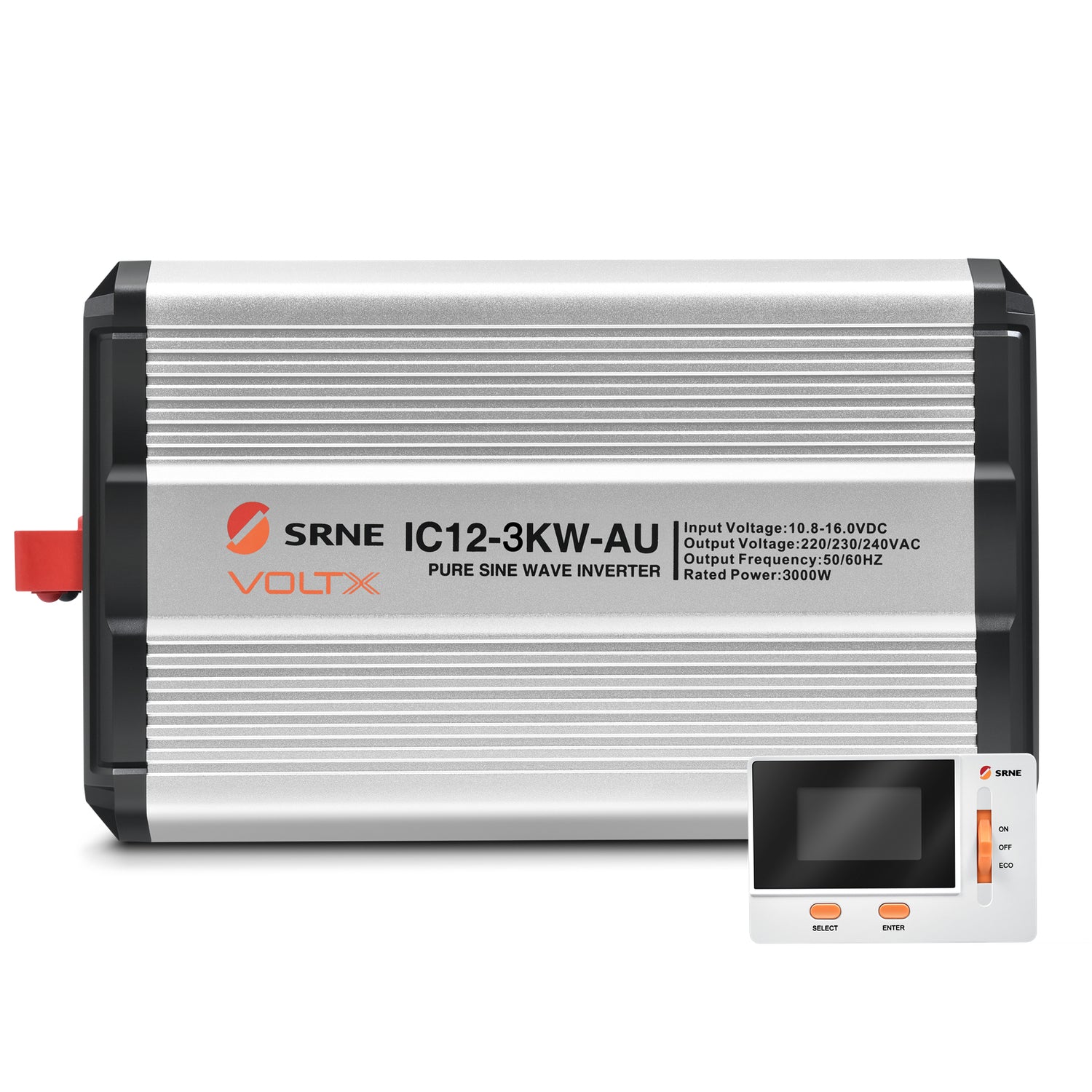 VoltX 12V 3KW Pure Sine Wave Inverter + FREE VoltX Inverter LCD Display