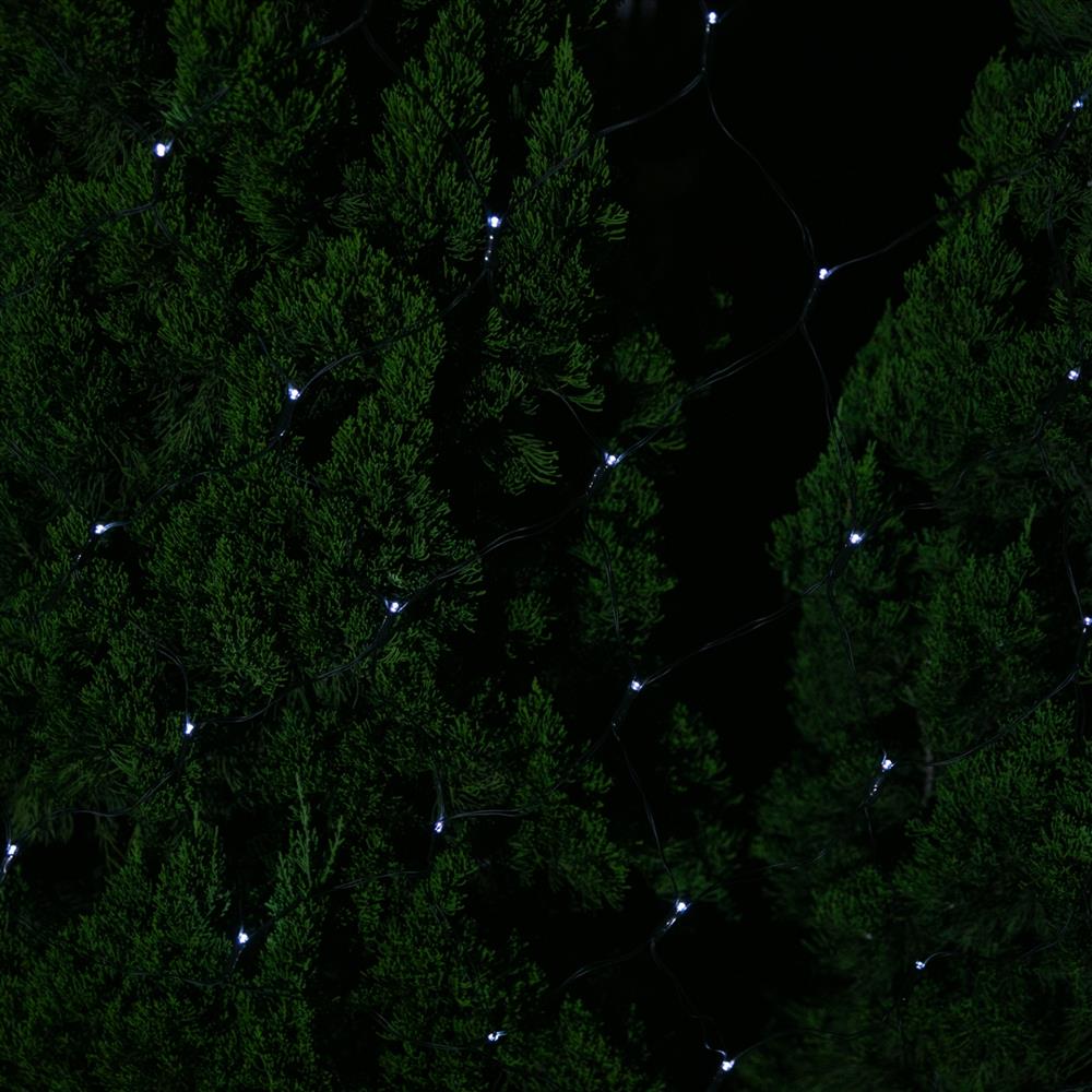 Stockholm Christmas Lights Solar Net Light 150 LEDs Cool White 2.5m x 1.3m