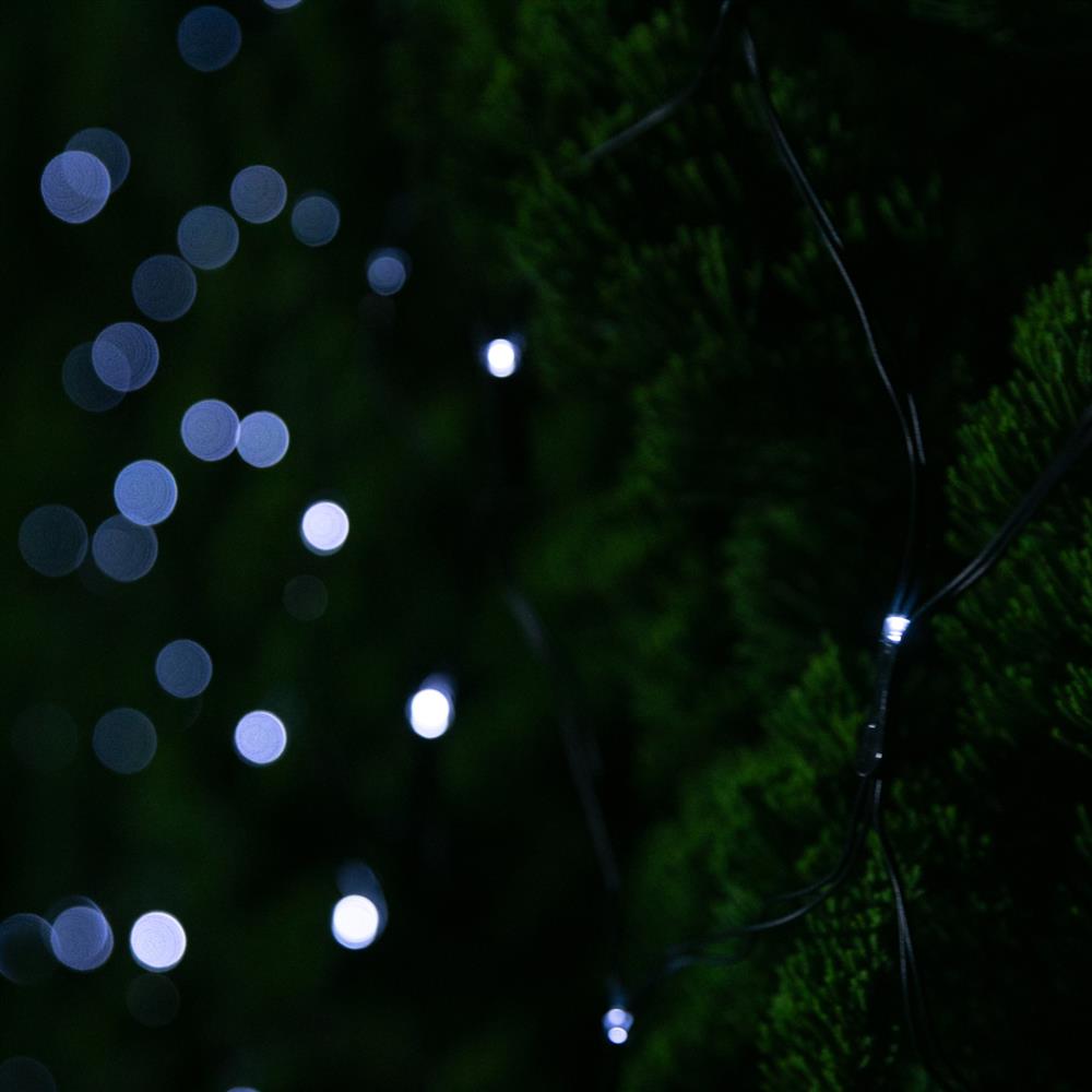 Stockholm Christmas Lights Solar Net Light 150 LEDs Cool White 2.5m x 1.3m