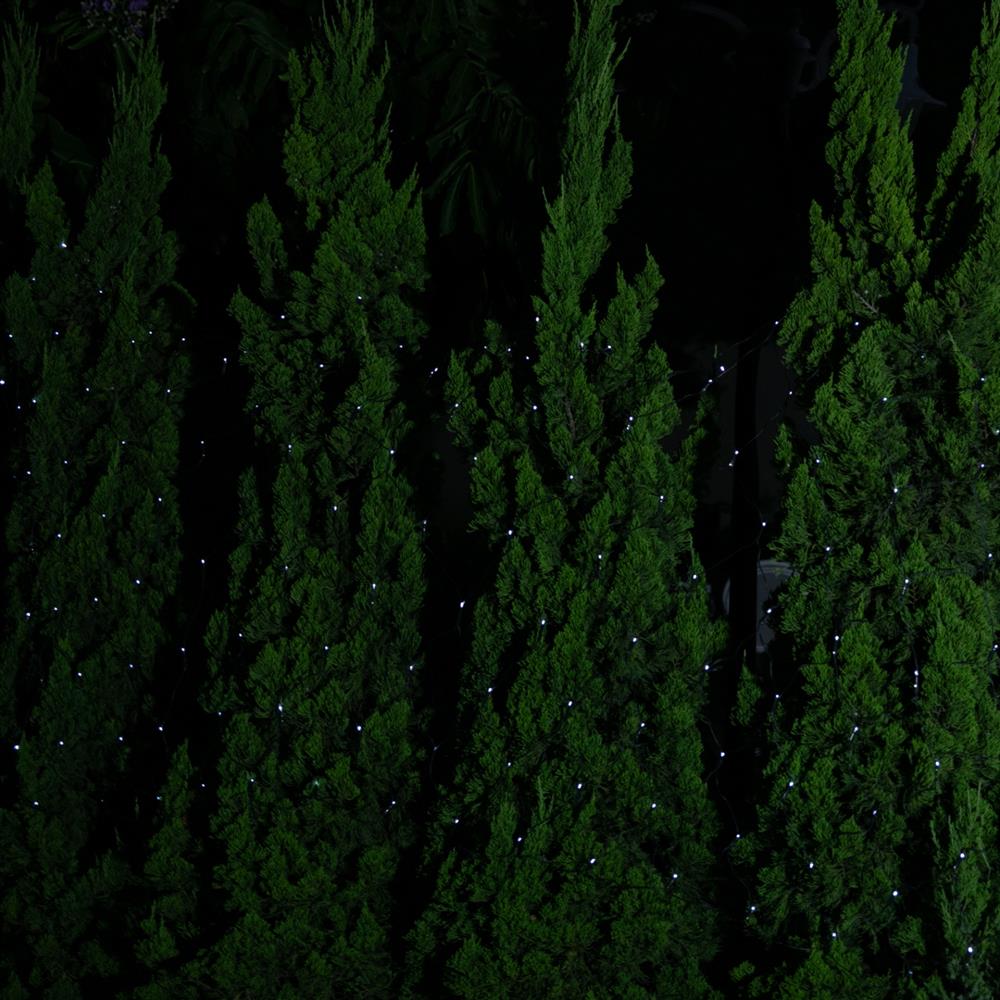 Stockholm Christmas Lights Solar Net Light 150 LEDs Cool White 2.5m x 1.3m
