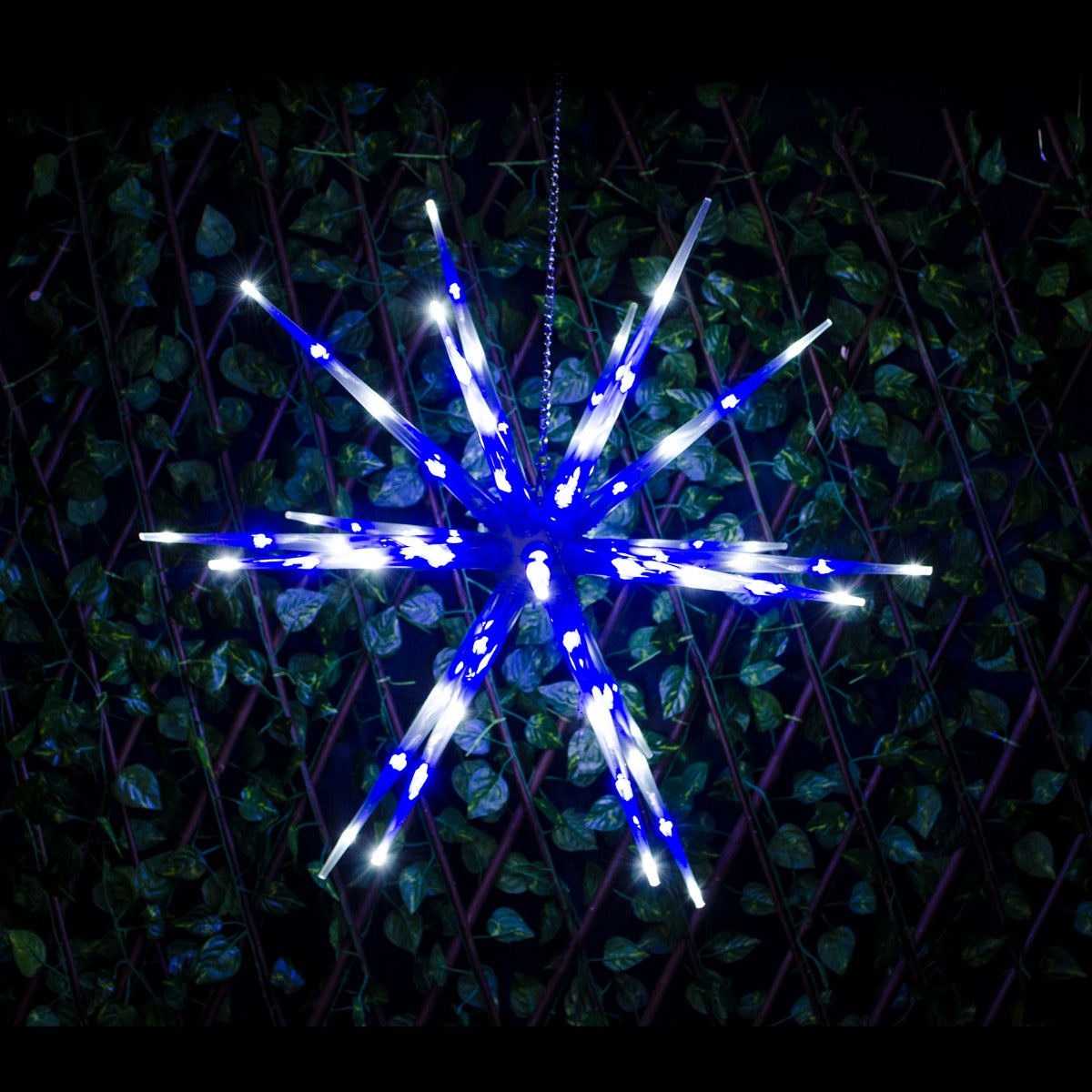 Stockholm Outdoor 80 Led 60Cm Meteor Star Blue White Light Christmas Display