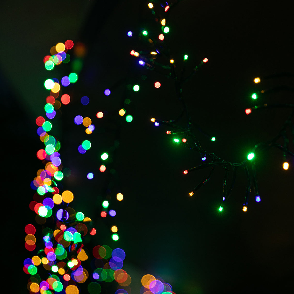 Christmas Motif LED Cluster Lights 2000 Bulbs Multi Colour Stockholm Outdoor