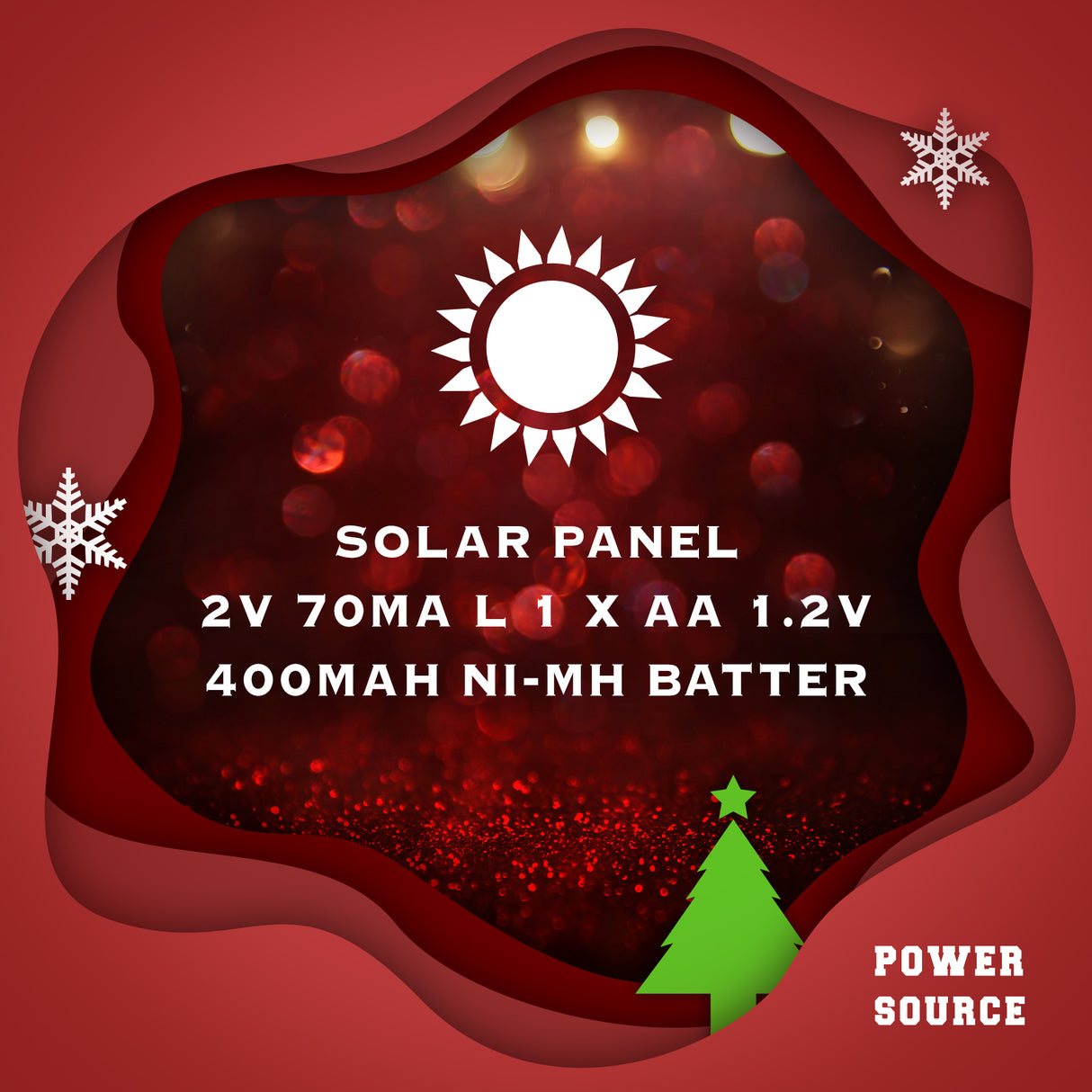 Christmas Motif Solar Snow Flake Path Light 8 pcs Multi Colour Stockholm Outdoor