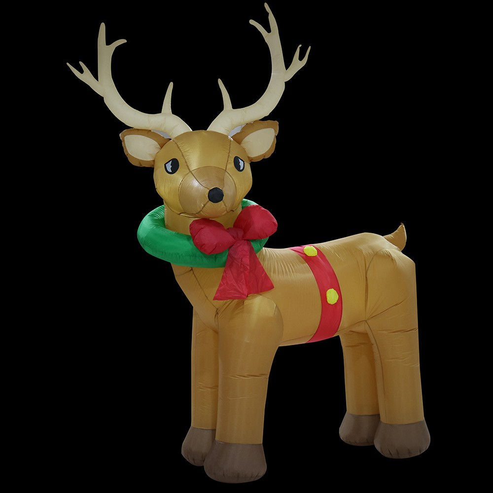 Stockholm Christmas Inflatables 3m Airpower Giant Reindeer White LED O